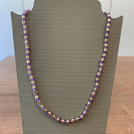 Colar Egito - Lavanda