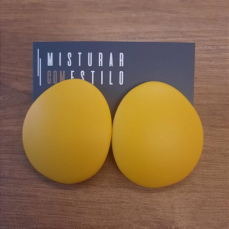 Brinco Luiza - Fosco - Mostarda