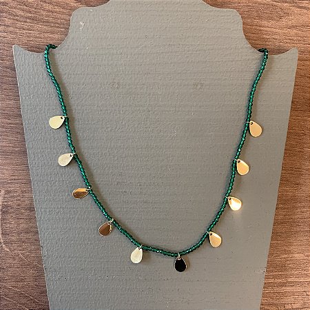 Colar Bebela Gota - Verde