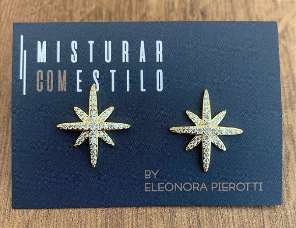 Brinco Estrela De Zircônias - M