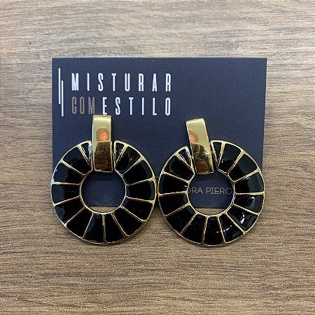 Brinco Eva Vazado - P - Preto