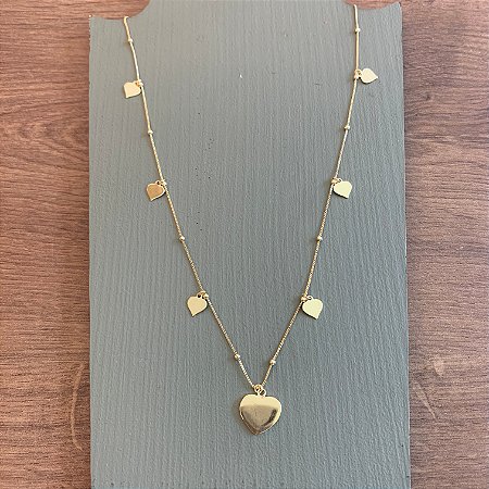Colar Amore Com Mini Esferas - Longo