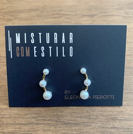 Brinco Três Marias De Pérolas