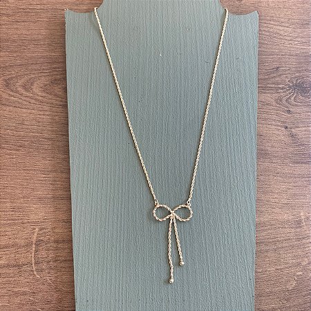 Colar Laço - Dourado