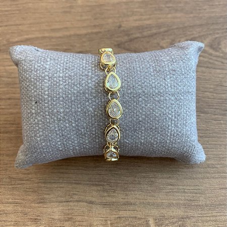 Pulseira Gotas - Cristal