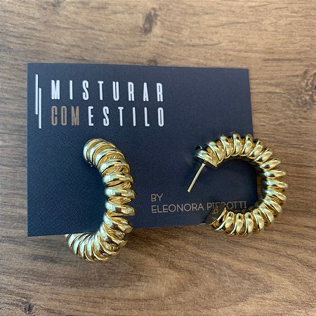 Argola Mola - M - Dourada