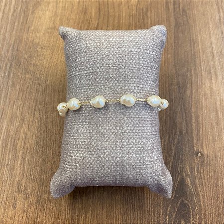 Pulseira Pérola De Arroz