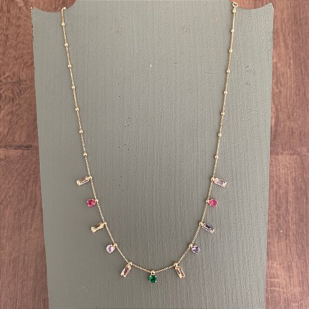 Colar Luiza - Retangular - Curto