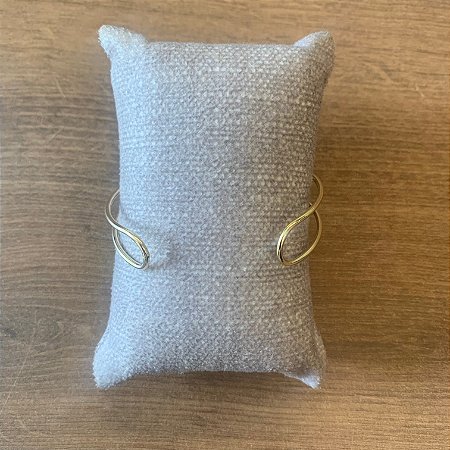 Bracelete Linhas Duplas - Dourado