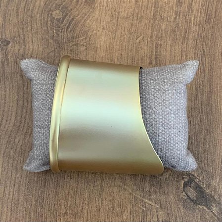 Bracelete Helena Chapa - Dourado Fosco