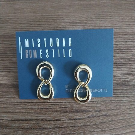 Brinco Infinito Em Pé - Dourado