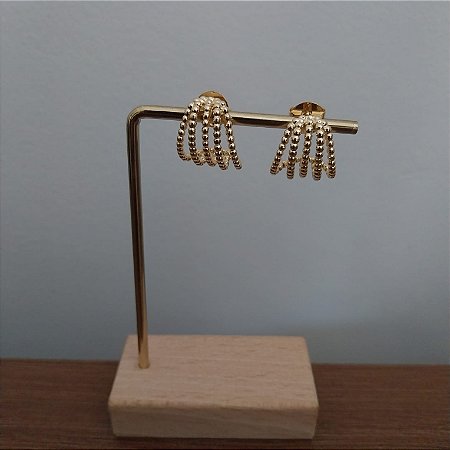 Argola de 5 Esferas - Dourado