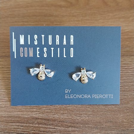 Brinco Abelha - P - Cristal