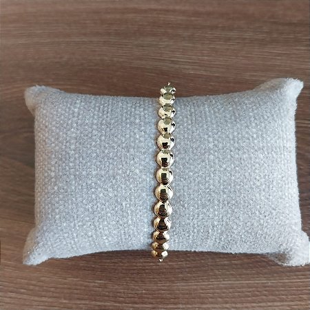 Pulseira Chapa de Esferas