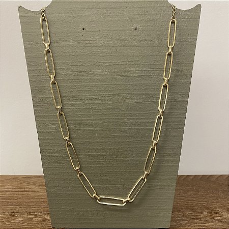 Choker Retangular Fina Com Entremeios