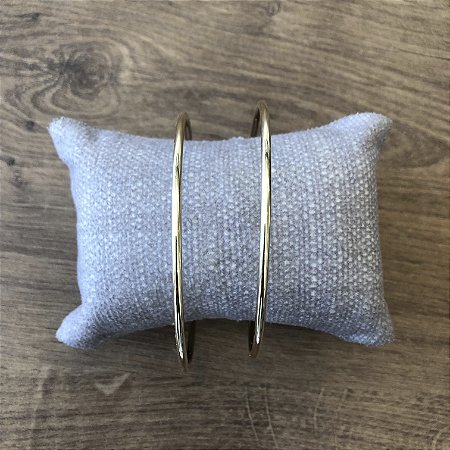 Bracelete Linha Duplo - Dourado