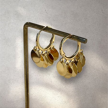 Brinco Betina Confete - G - Dourado