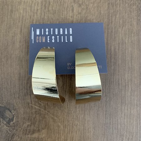 Argola Ingrid - Dourada