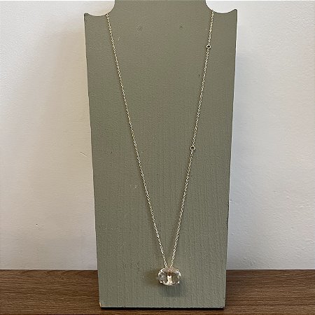 Colar Oval Três Tamanhos - Cristal