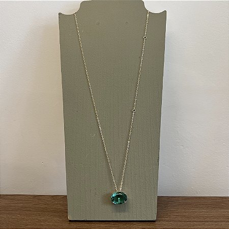Colar Oval Três Tamanhos - Paraiba Verde