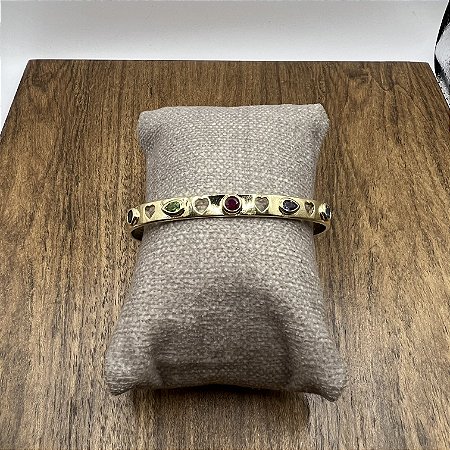 Bracelete Amore com Cristais Coloridos