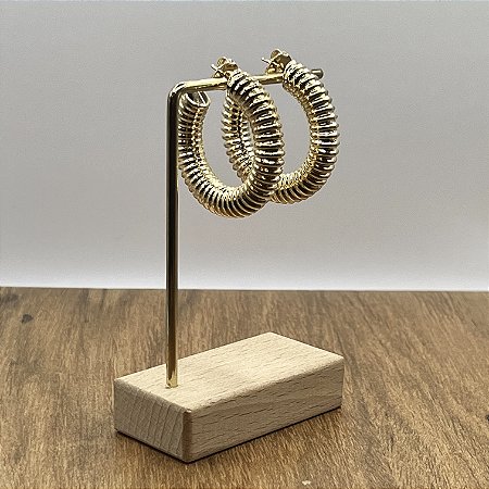 Argola Mola Inteira - G - Dourada