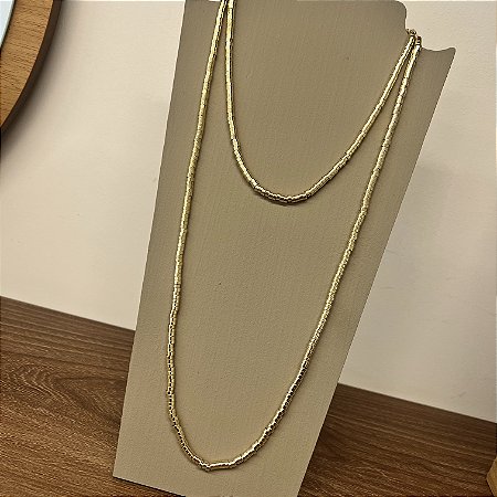 Colar Canutilho - G - 1 Metro - Dourado