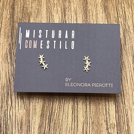 Brinco Trio Estrelas Infantil