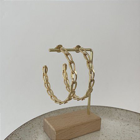 Argola Corrente GG - Dourada