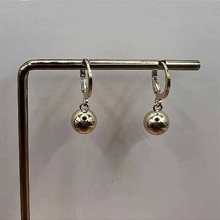 Argola Betina Com Esfera - G