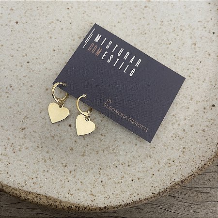 Argola Betina Coração - G