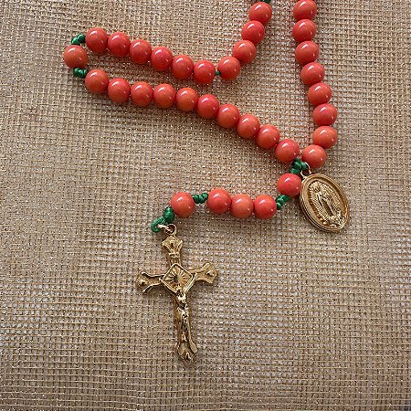Terço N. S. de Guadalupe - Laranja