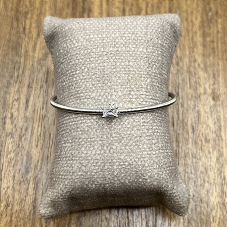 Bracelete Mola - Cristal - Ródio