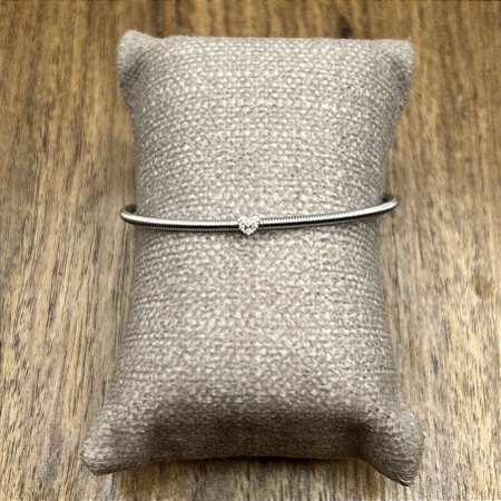 Bracelete Mola - Coração - Ródio