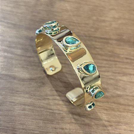 Bracelete Cora Gota - Paraíba Verde