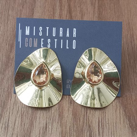 Brinco Cora Chapa - Morganita