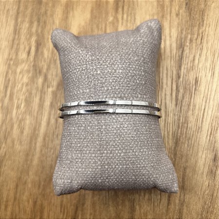 Bracelete Helena Duplo - Ródio