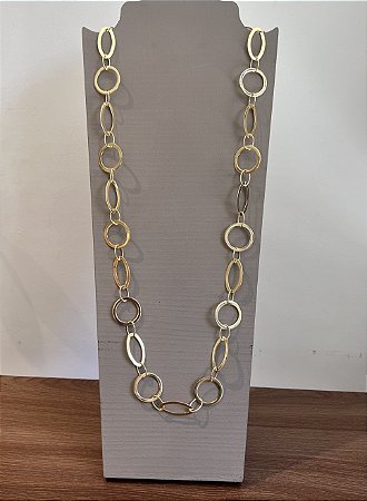Colar Infinito Cora - Dourado - Longo