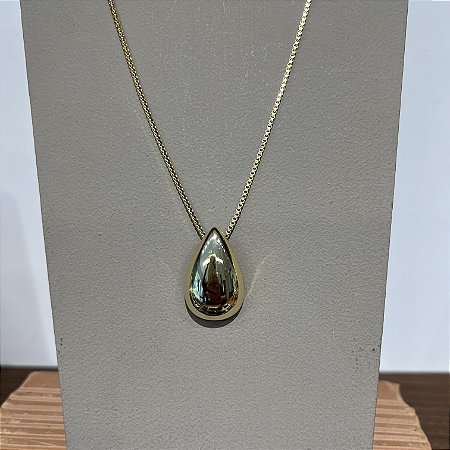 Colar Gota - Dourado