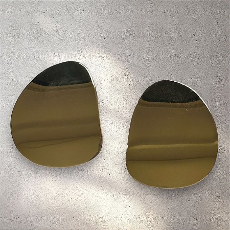 Brinco Cora Chapa - Oval - M