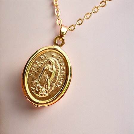 Colar Medalha N. S. De Guadalupe Fosca