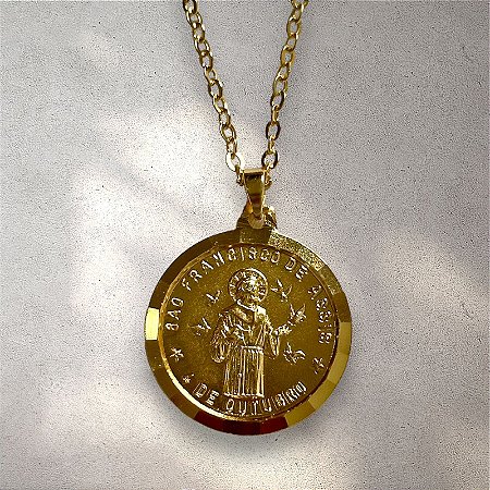 Colar Medalha S. Francisco Assis