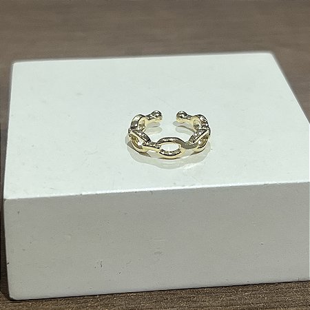 Piercing Corrente Oval - Dourado