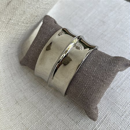 Bracelete Com Onda - Ródio