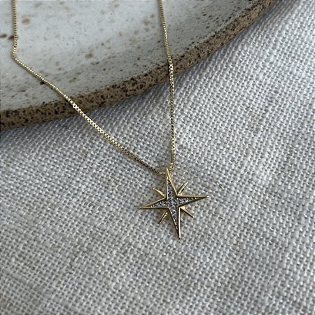 Colar Estrela de Oito Pontas