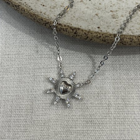 Colar Imaculado com Zircônias - Ródio