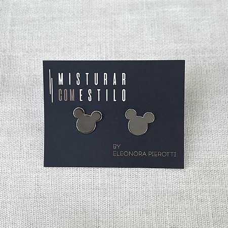 Brinco Mickey - P - Ródio