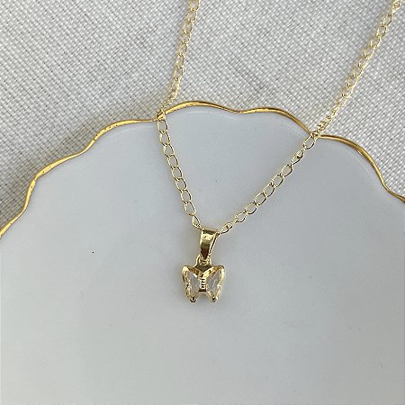 Choker Infantil Borboleta - Cristal