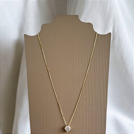 Colar Ponto de Luz 8mm -  dourado