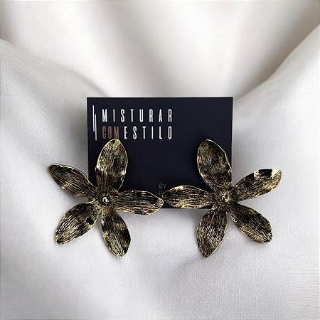 Brinco Flor Max Escova - Grafite